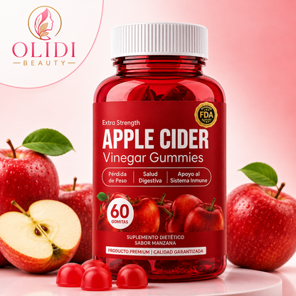 🍎 Gummies de Vinagre de Manzana 60 Unidades – Sabor Delicioso y Fácil de Incorporar a tu Rutina 🔥