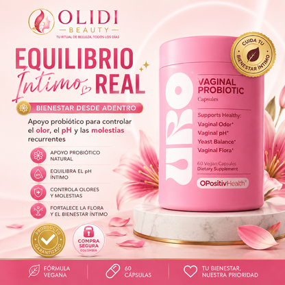 🌸 URO Probiótico Vaginal – 60 Cápsulas | Flora Íntima, pH y Bienestar Femenino 🔥