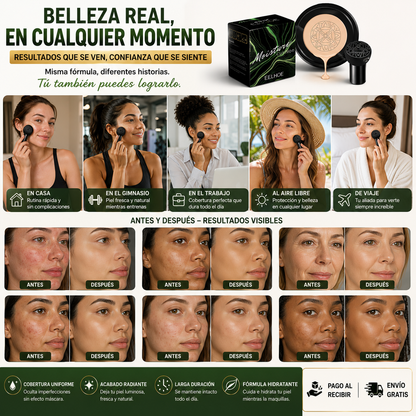 💄 Maquillaje Base Moisture Cushion Hidratante 15g | Cobertura Perfecta, Acabado Natural y Larga Duración 🔥