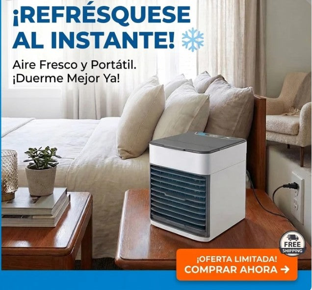 ❄️ Arctic Air® Mini Aire Acondicionado Ultra Evaporativo USB | Enfría, Humidifica y Purifica | 1 Unidad 🔥