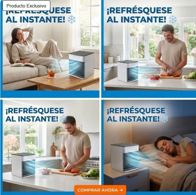 ❄️ Arctic Air® Mini Aire Acondicionado Ultra Evaporativo USB | Enfría, Humidifica y Purifica | 1 Unidad 🔥