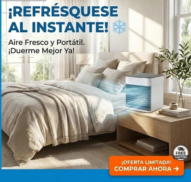 ❄️ Arctic Air® Mini Aire Acondicionado Ultra Evaporativo USB | Enfría, Humidifica y Purifica | 1 Unidad 🔥