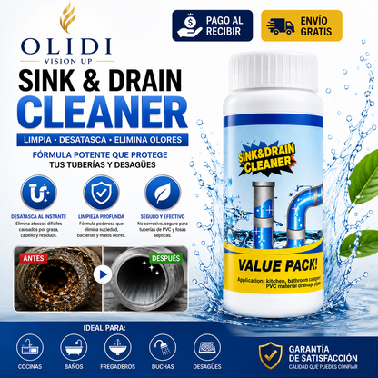 💧 ¡ADIÓS A LOS ATASCOS Y MALOS OLORES! 🔥 Limpiador de Desagües Potente 110 g