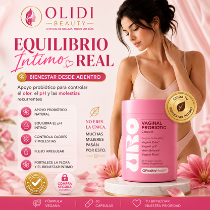 🌸 URO Probiótico Vaginal – 60 Cápsulas | Flora Íntima, pH y Bienestar Femenino 🔥