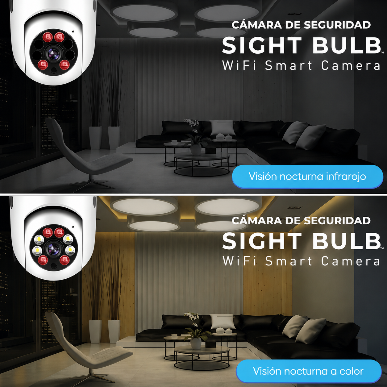 📹 CamPro 360™ – Cámara de Seguridad WiFi 360° Inteligente | 1 Unidad 🚀🔥